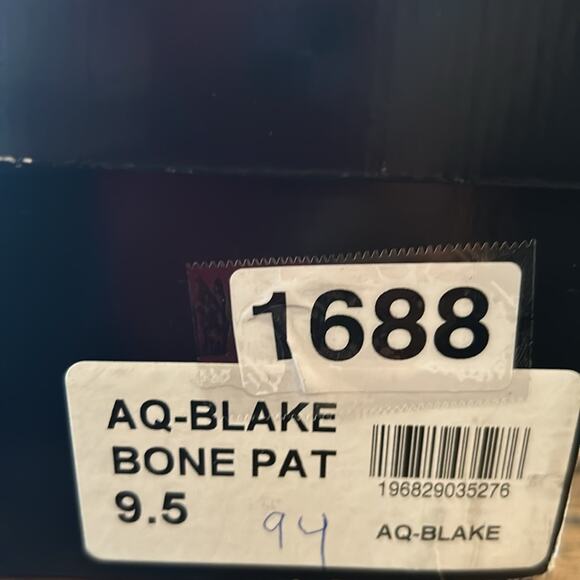 Aqua Blake Patent Square Toe Penny Loafer Chain Detail Platform Lug Sole NEW 9.5 - Picture 11 of 11